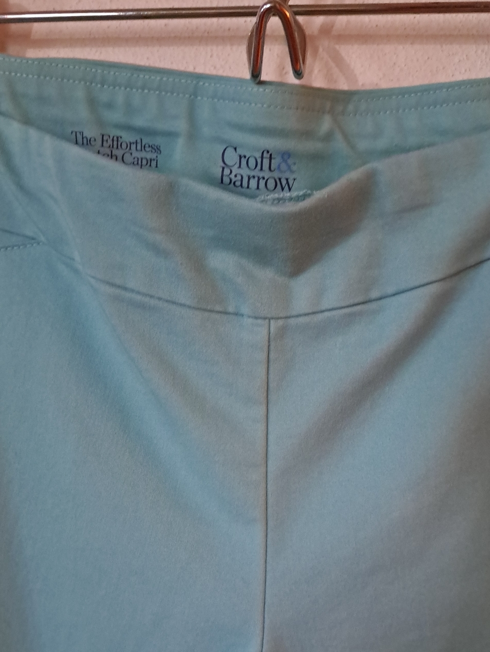 Croft & Barrow Aqua Capri Pants Size 16R - Picture 2 of 4